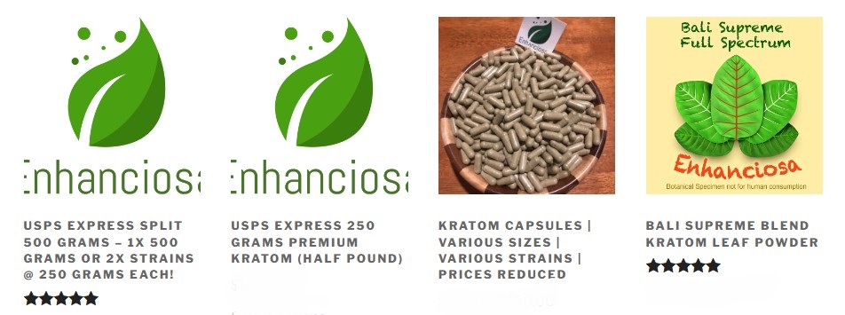 Enhanciosa kratom product line