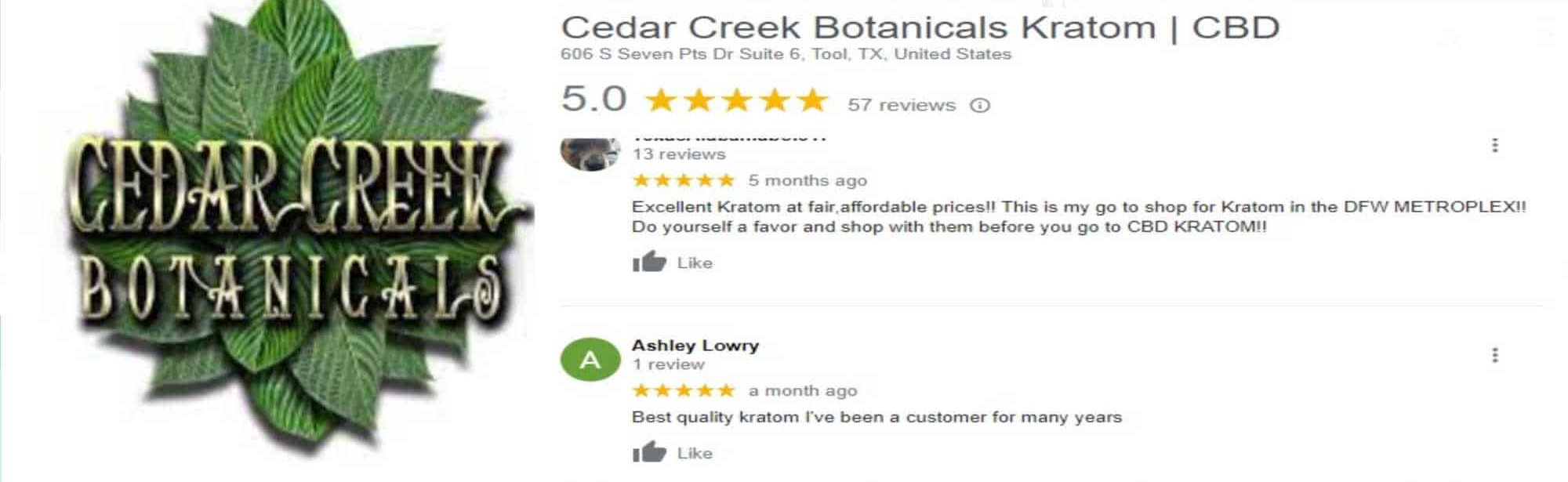 Cedar creek botanicals customer review