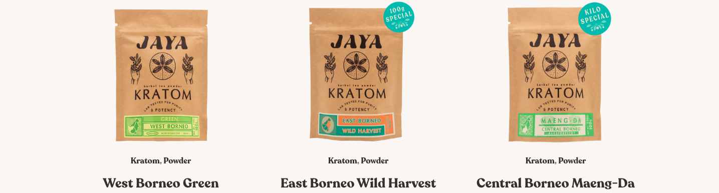 Jaya kratom products