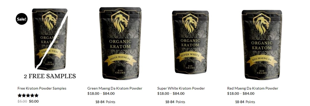 Lion herbs kratom products
